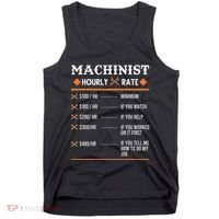 Machinist Hourly Rate Machining Tank Top thumb 0