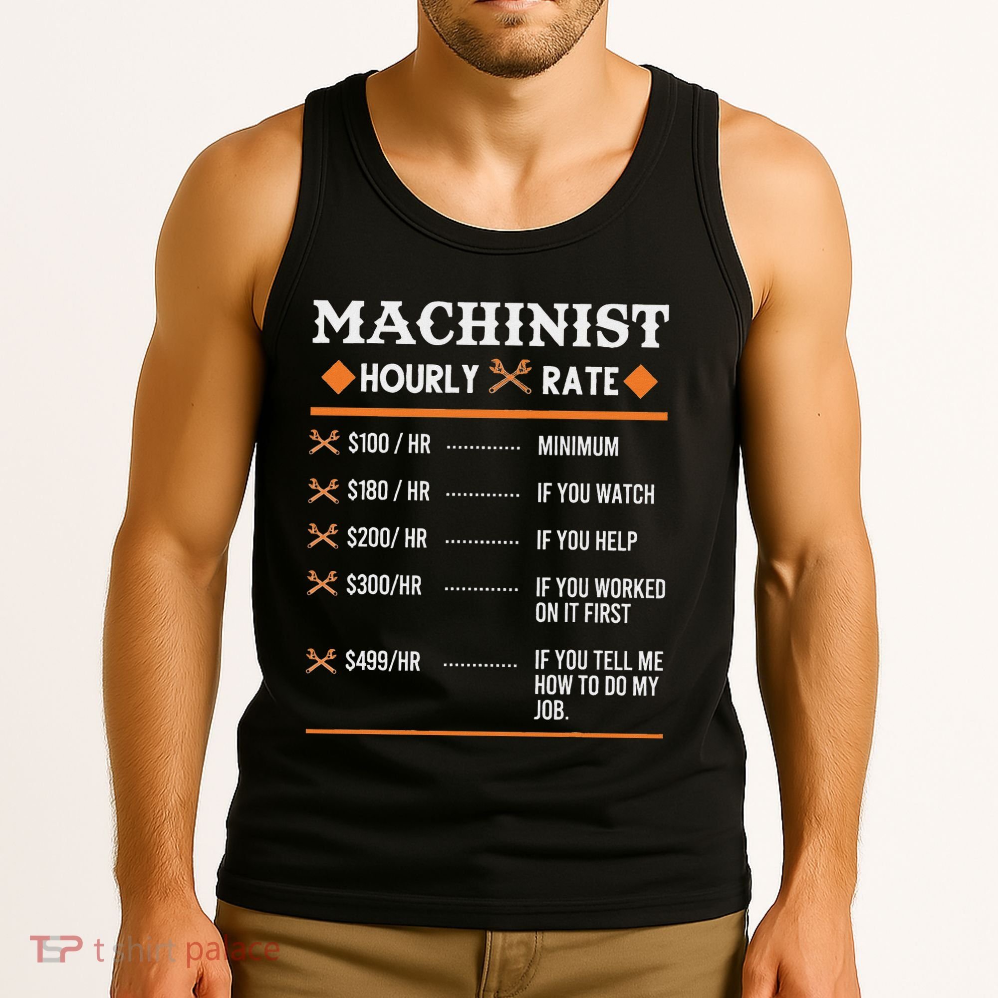 Machinist Hourly Rate Machining Tank Top