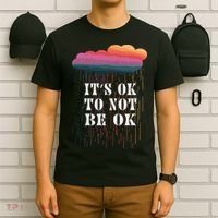 Mental Health Rain It's OKAY To Not Be Ok T-Shirt thumb 6