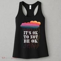 Mental Health Rain It's OKAY To Not Be Ok Women's Tank Top thumb 3