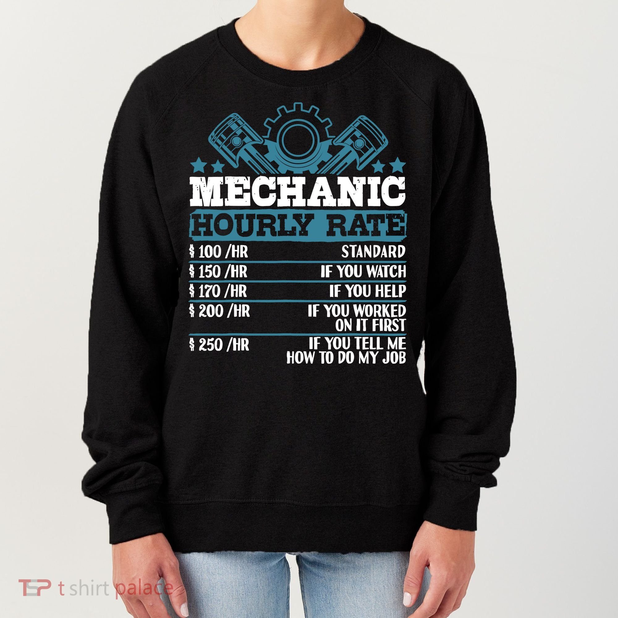Mechanic Hourly Rate | Auto Mechanic Gifts Women's Sweatshirt