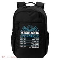 Mechanic Hourly Rate | Auto Mechanic Gifts Backpack thumb 0