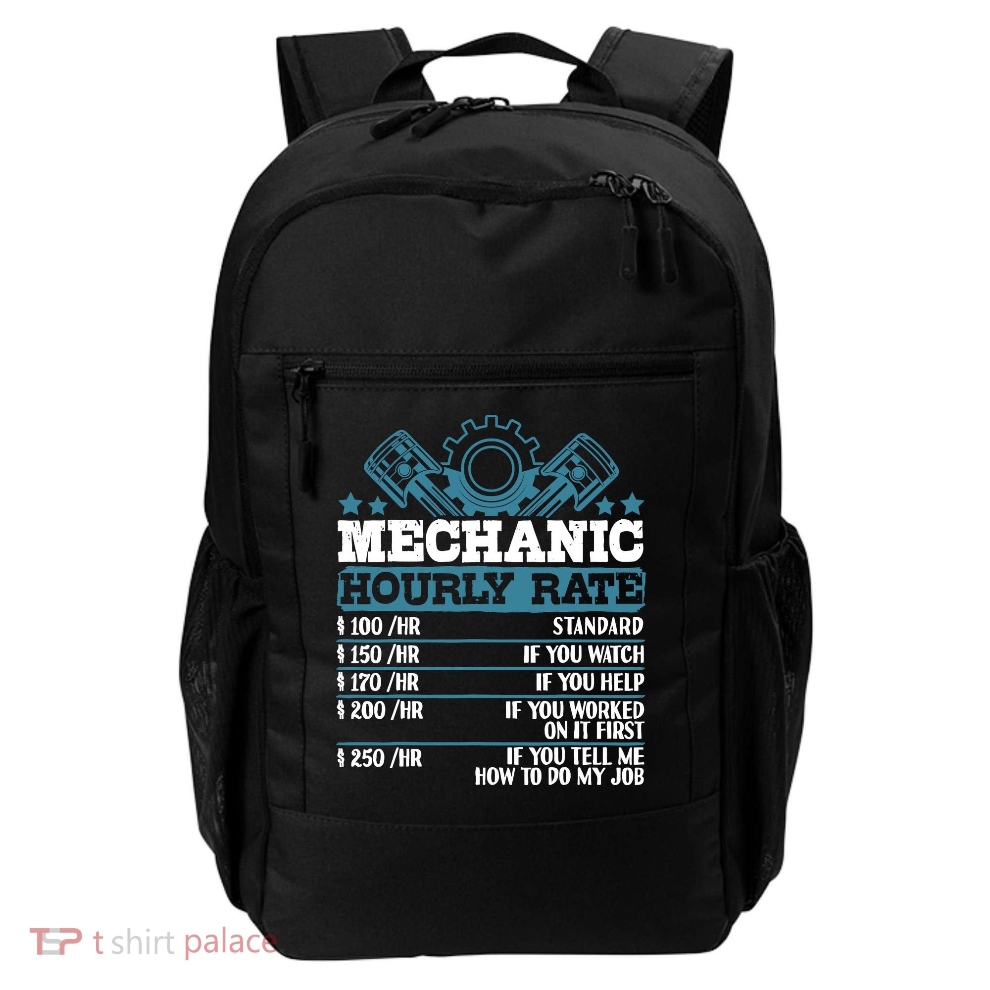 Mechanic Hourly Rate | Auto Mechanic Gifts Backpack