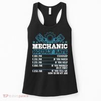 Mechanic Hourly Rate | Auto Mechanic Gifts Women's Tank Top thumb 0