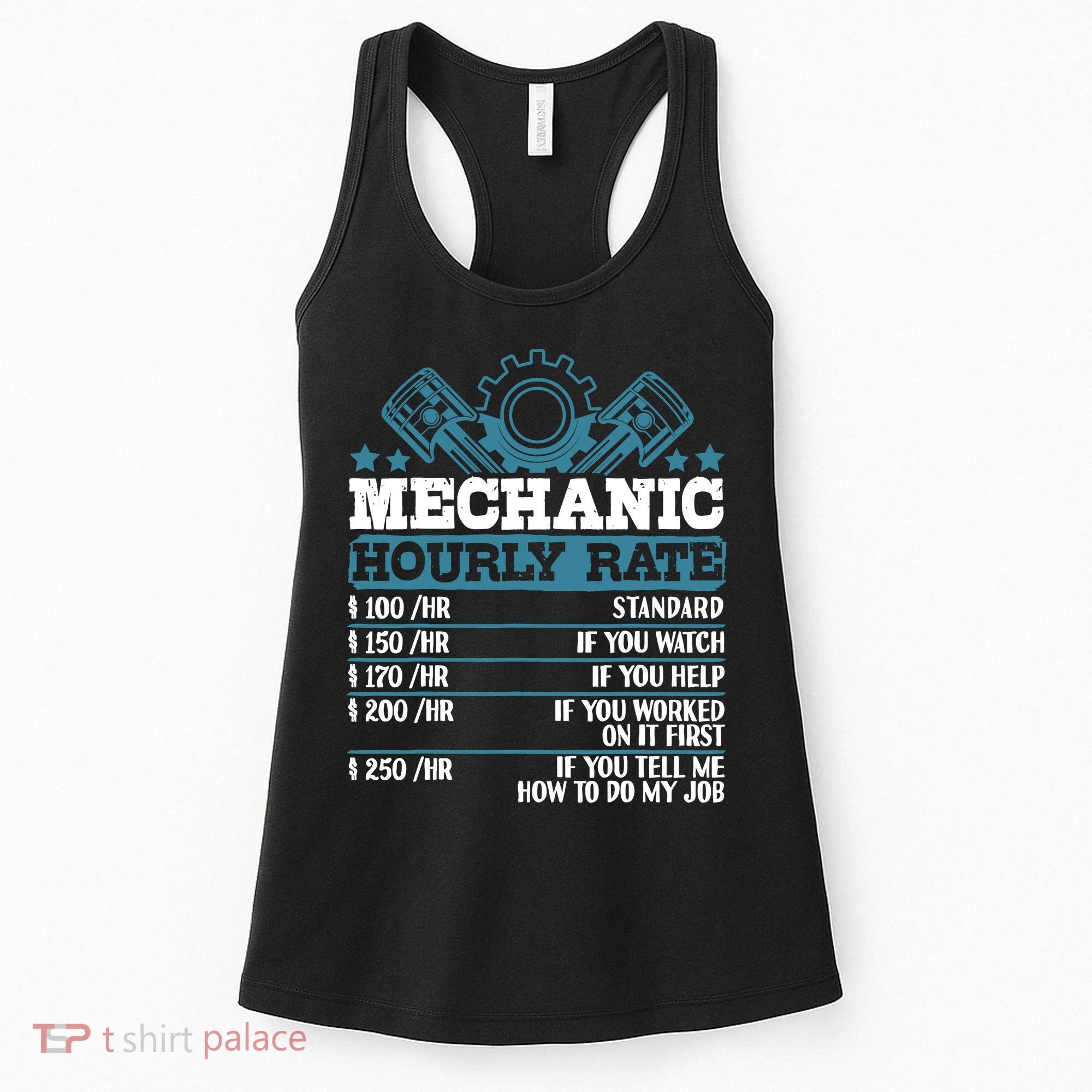 Mechanic Hourly Rate | Auto Mechanic Gifts Women's Tank Top