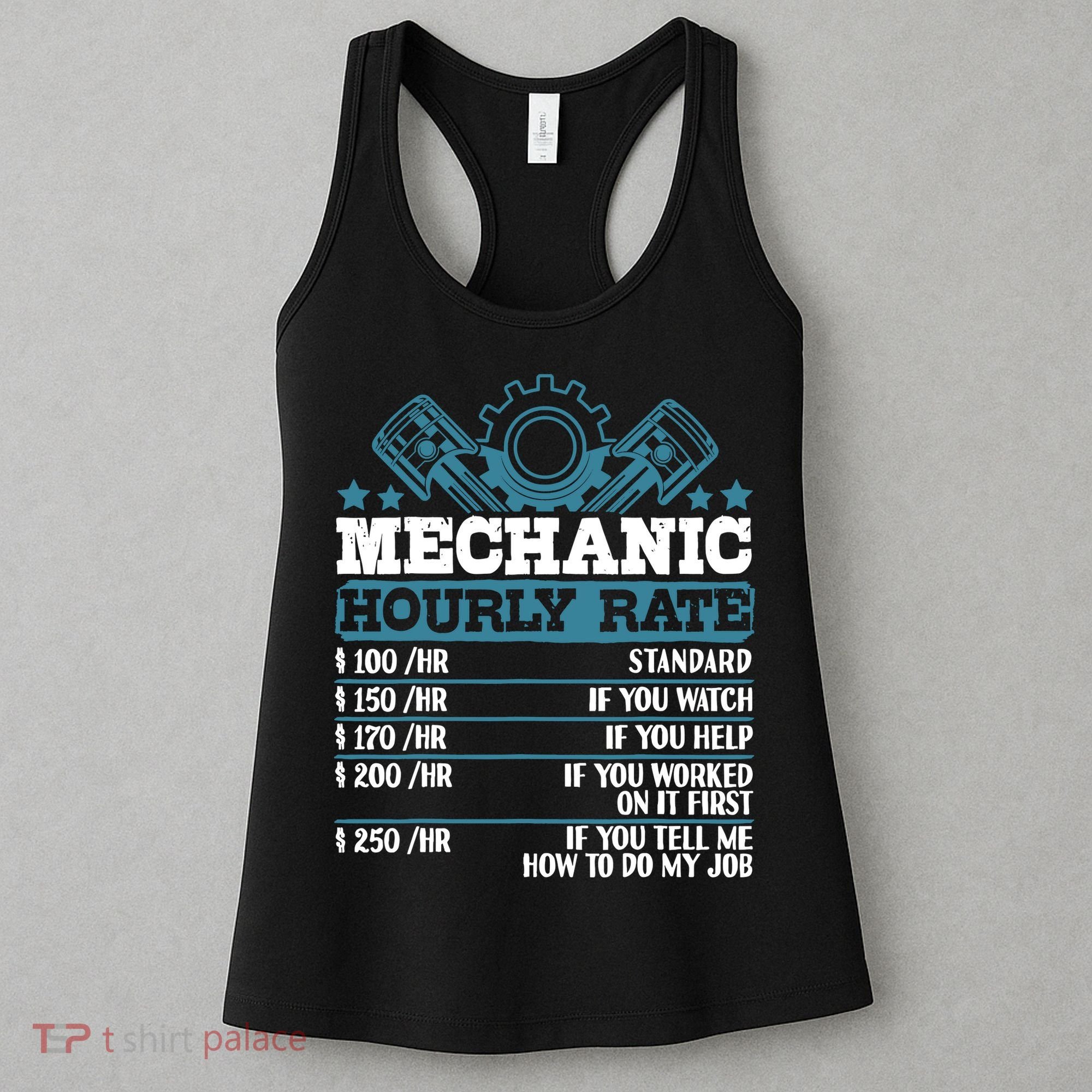 Mechanic Hourly Rate | Auto Mechanic Gifts Women's Tank Top