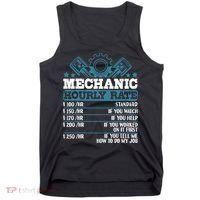 Mechanic Hourly Rate | Auto Mechanic Gifts Tank Top thumb 0