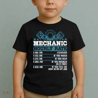 Mechanic Hourly Rate | Auto Mechanic Gifts Toddler T-Shirt thumb 2