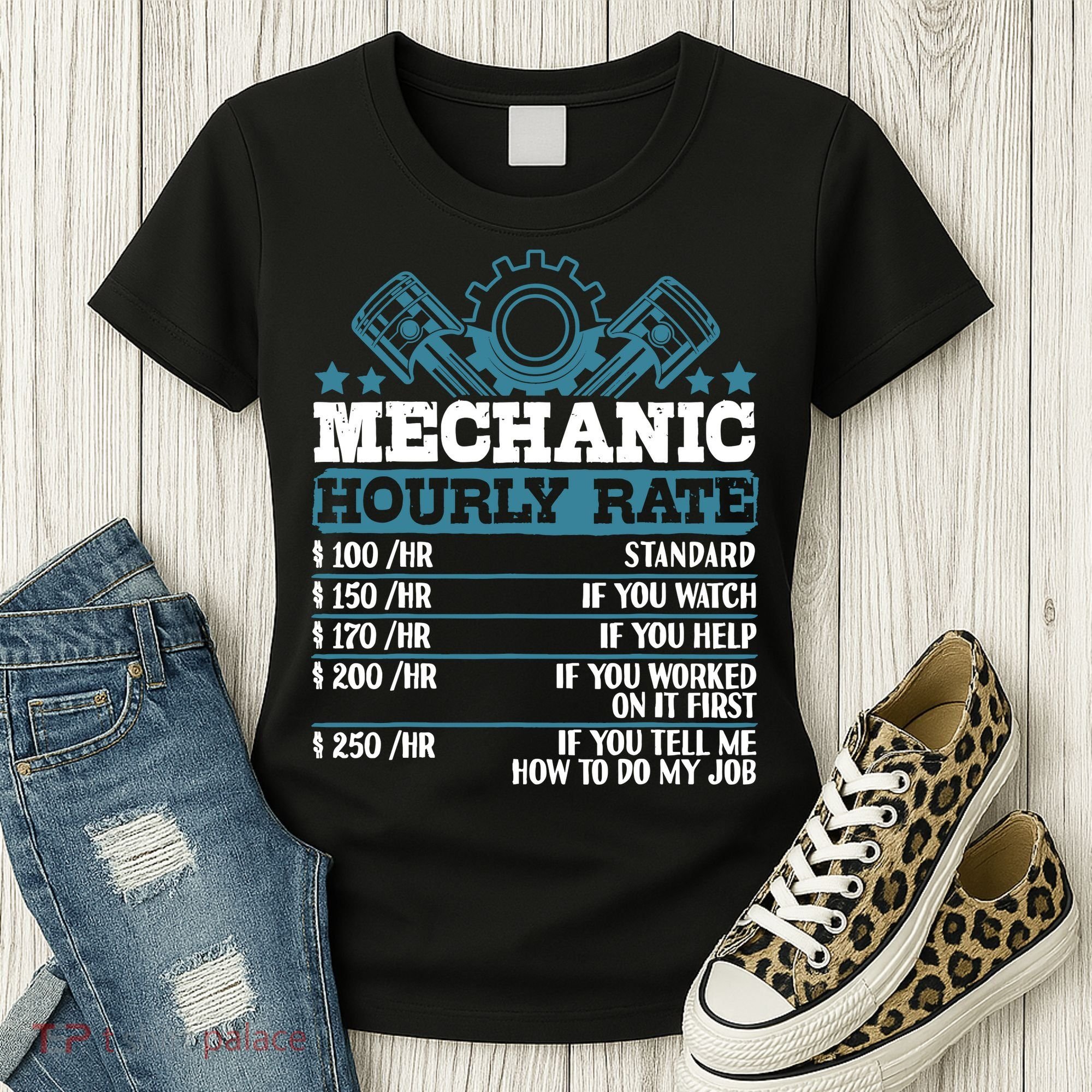 Mechanic Hourly Rate | Auto Mechanic Gifts Women's T-Shirt