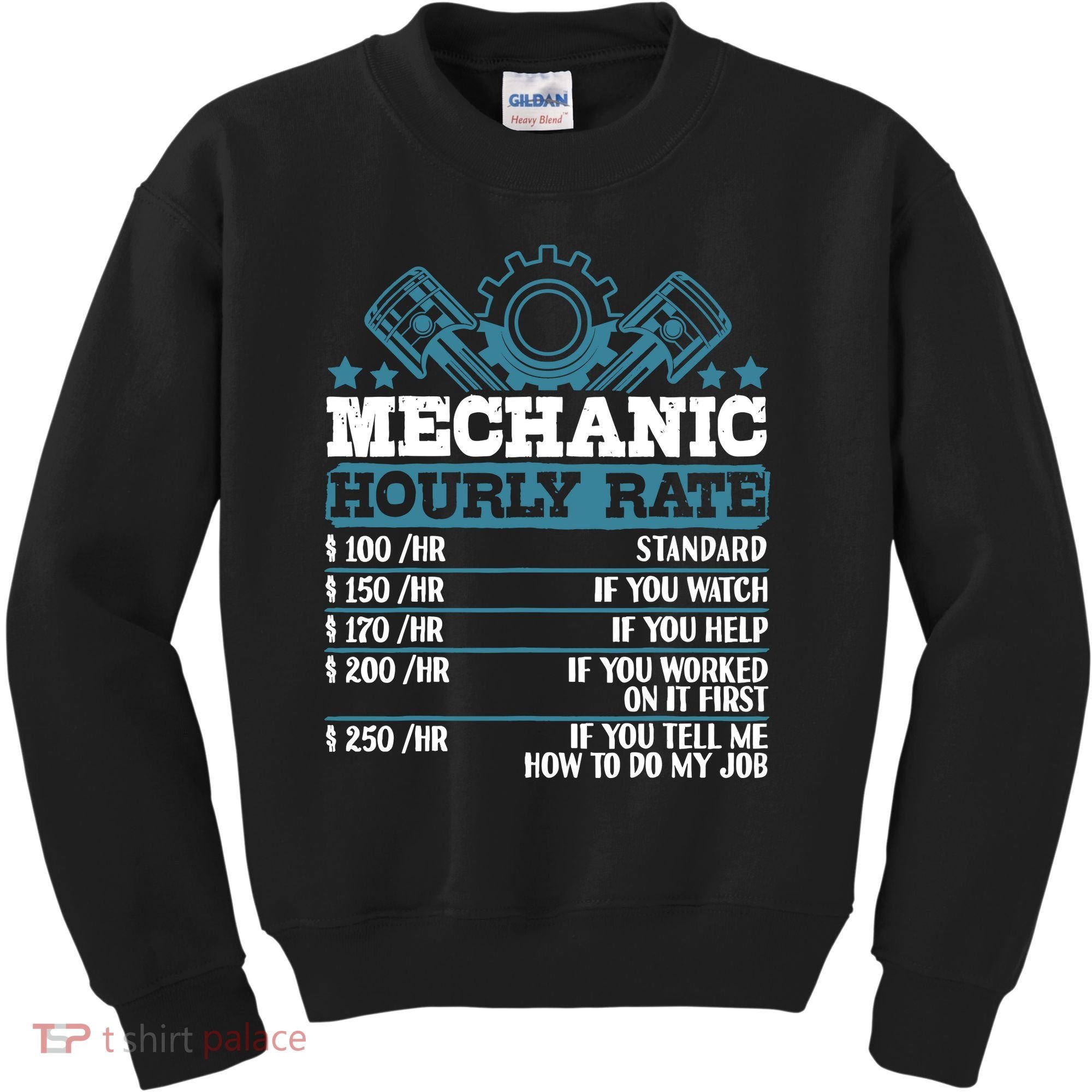 Mechanic Hourly Rate | Auto Mechanic Gifts Kids Sweatshirt
