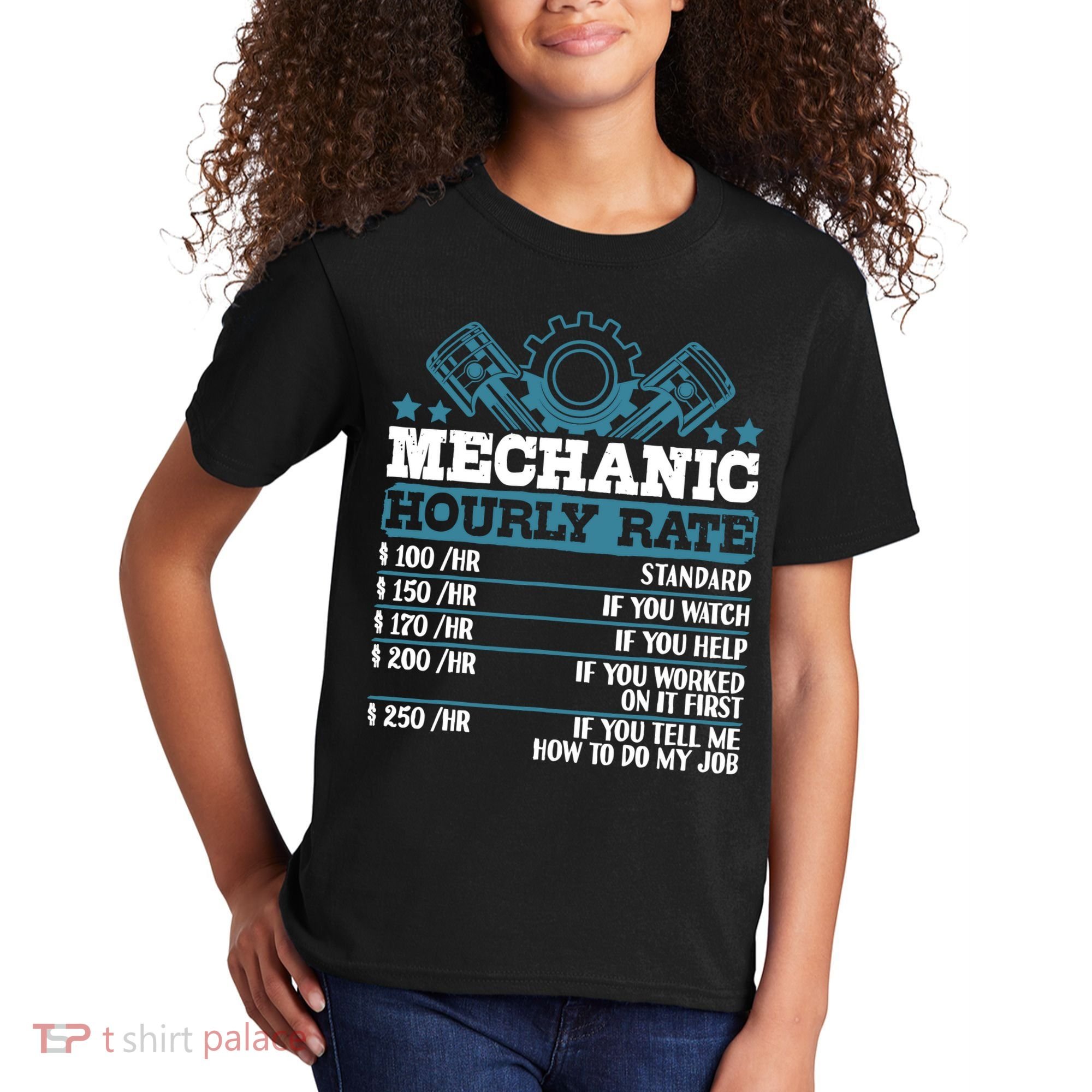 Mechanic Hourly Rate | Auto Mechanic Gifts Kids T-Shirt