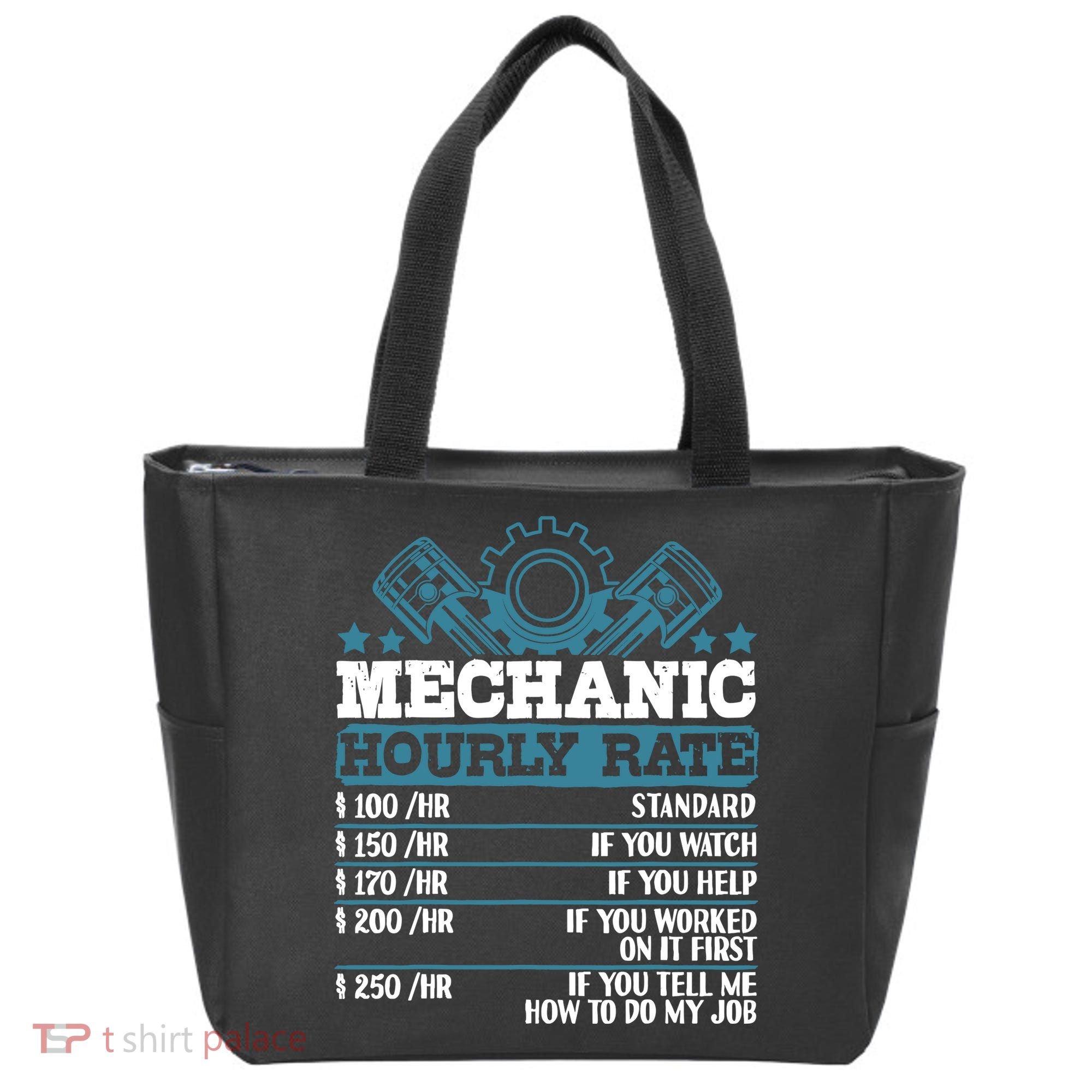 Mechanic Hourly Rate | Auto Mechanic Gifts Tote Bag