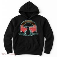 Mushroom Hunter Retro 80s Style Fungi Mycology Lover Gift Hoodie thumb 0