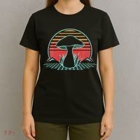Mushroom Hunter Retro 80s Style Fungi Mycology Lover Gift T-Shirt thumb 4