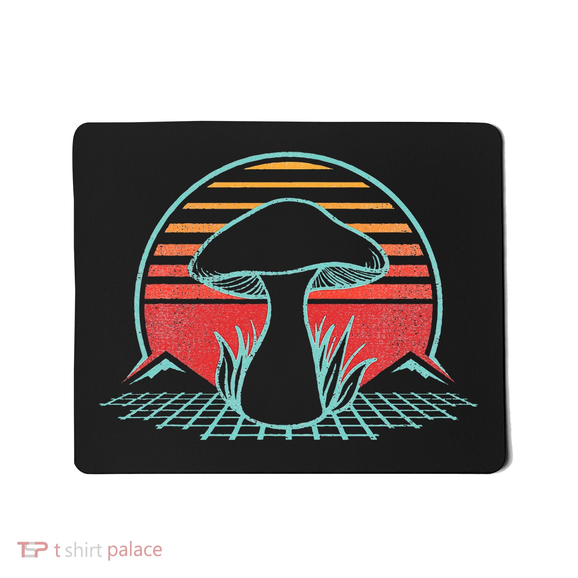 Mushroom Hunter Retro 80s Style Fungi Mycology Lover Gift Mousepad