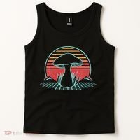 Mushroom Hunter Retro 80s Style Fungi Mycology Lover Gift Tank Top thumb 2