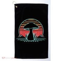 Mushroom Hunter Retro 80s Style Fungi Mycology Lover Gift Golf Towel thumb 0