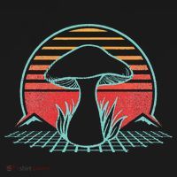 Mushroom Hunter Retro 80s Style Fungi Mycology Lover Gift Women's Long Sleeve Shirt thumb 2