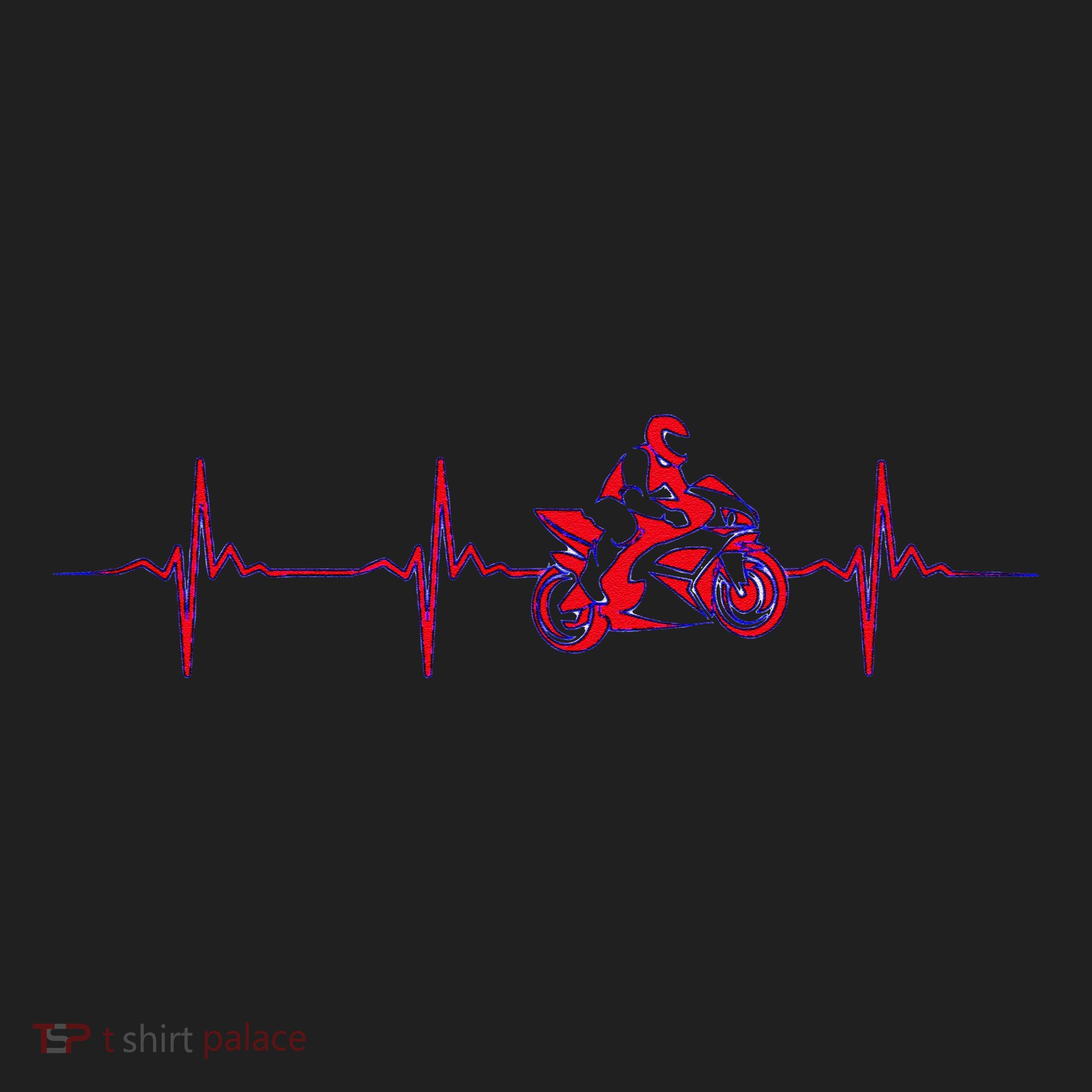 Motorcycle Heartbeat Sportbike Crotch Rocket Tumbler