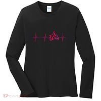 Motorcycle Heartbeat Sportbike Crotch Rocket Women's Long Sleeve Shirt thumb 0