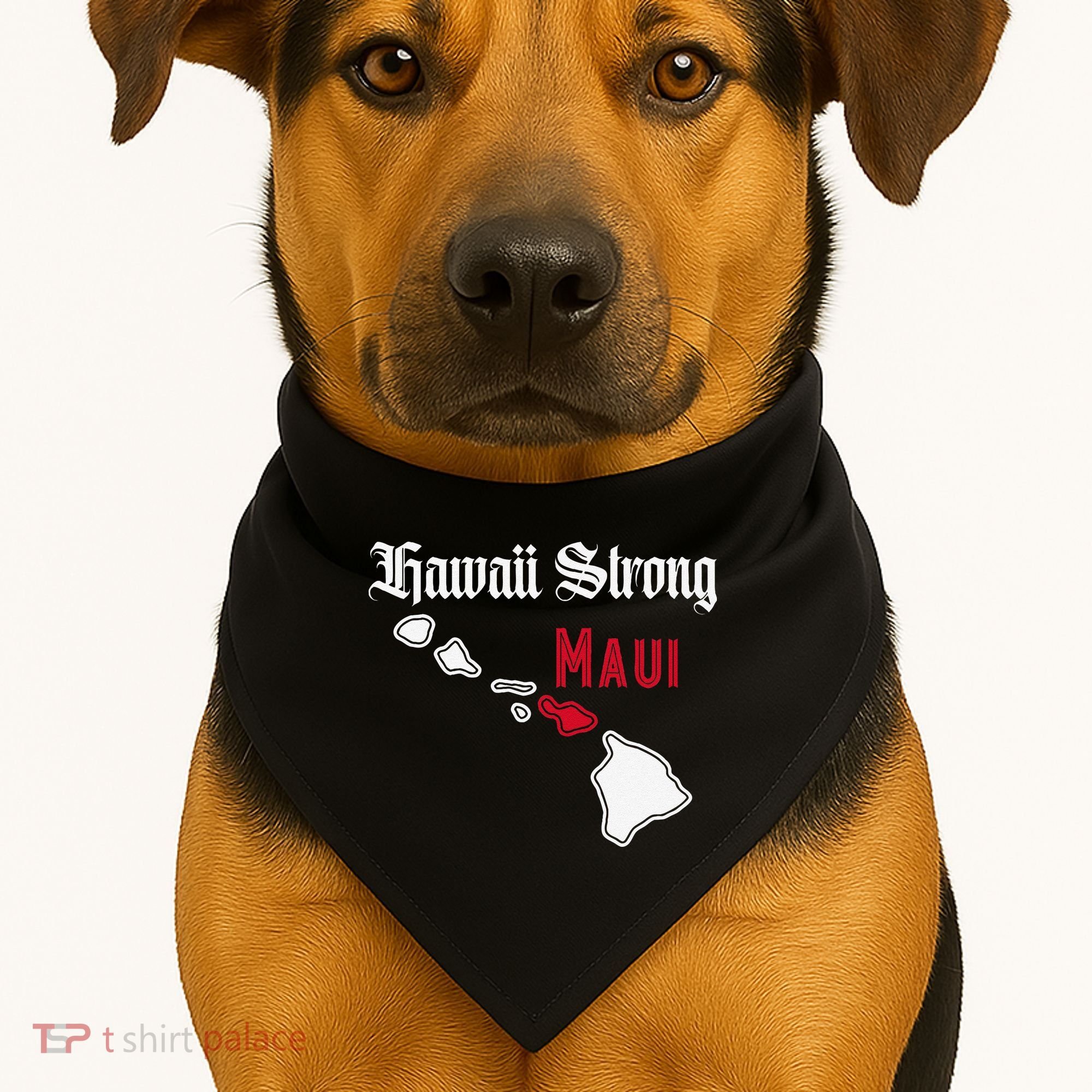 Maui Hawaii Strong Hawaii USA-Made Doggie Bandana
