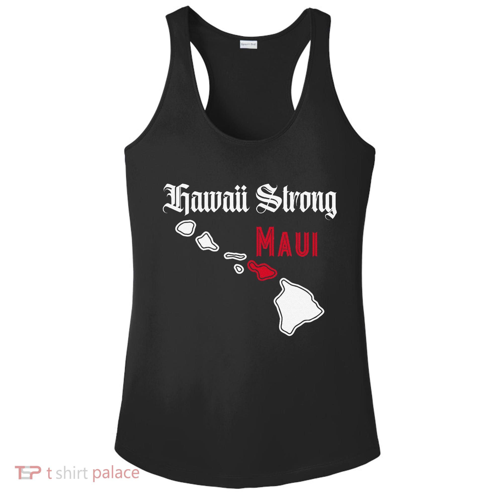 Maui Hawaii Strong Hawaii Ladies PosiCharge Competitor Racerback Tank