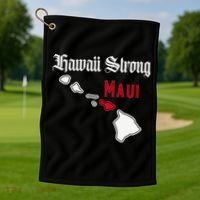 Maui Hawaii Strong Hawaii Golf Towel thumb 1