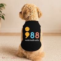 Mental Health Semicolon 98 Depression Awareness Doggie Tank thumb 2