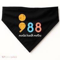 Mental Health Semicolon 98 Depression Awareness USA-Made Doggie Bandana thumb 0