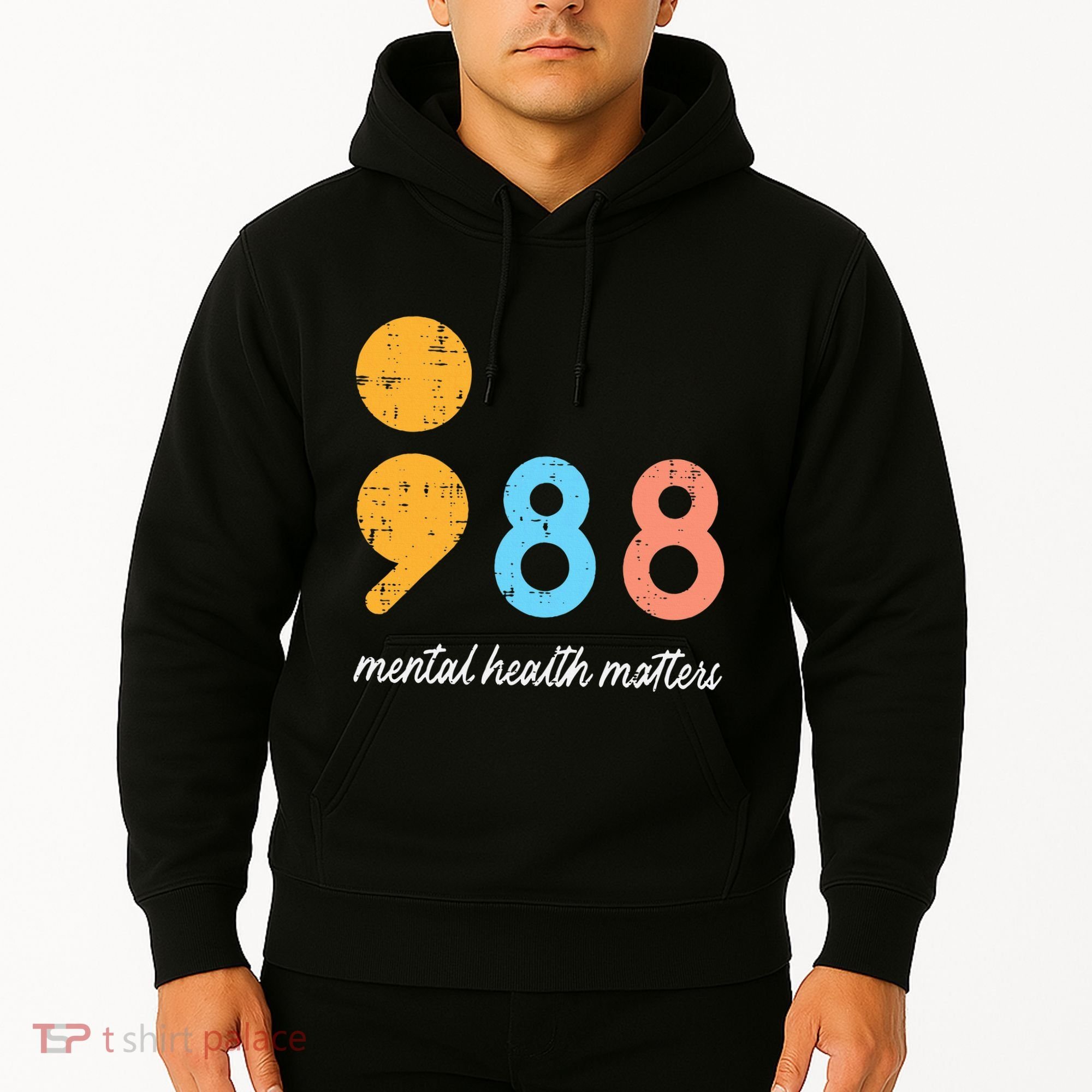 Mental Health Semicolon 98 Depression Awareness Hoodie