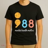 Mental Health Semicolon 98 Depression Awareness T-Shirt thumb 3