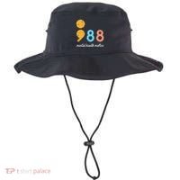 Mental Health Semicolon 98 Depression Awareness Bucket Hat thumb 0