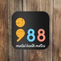 Mental Health Semicolon 98 Depression Awareness Coaster thumb 0