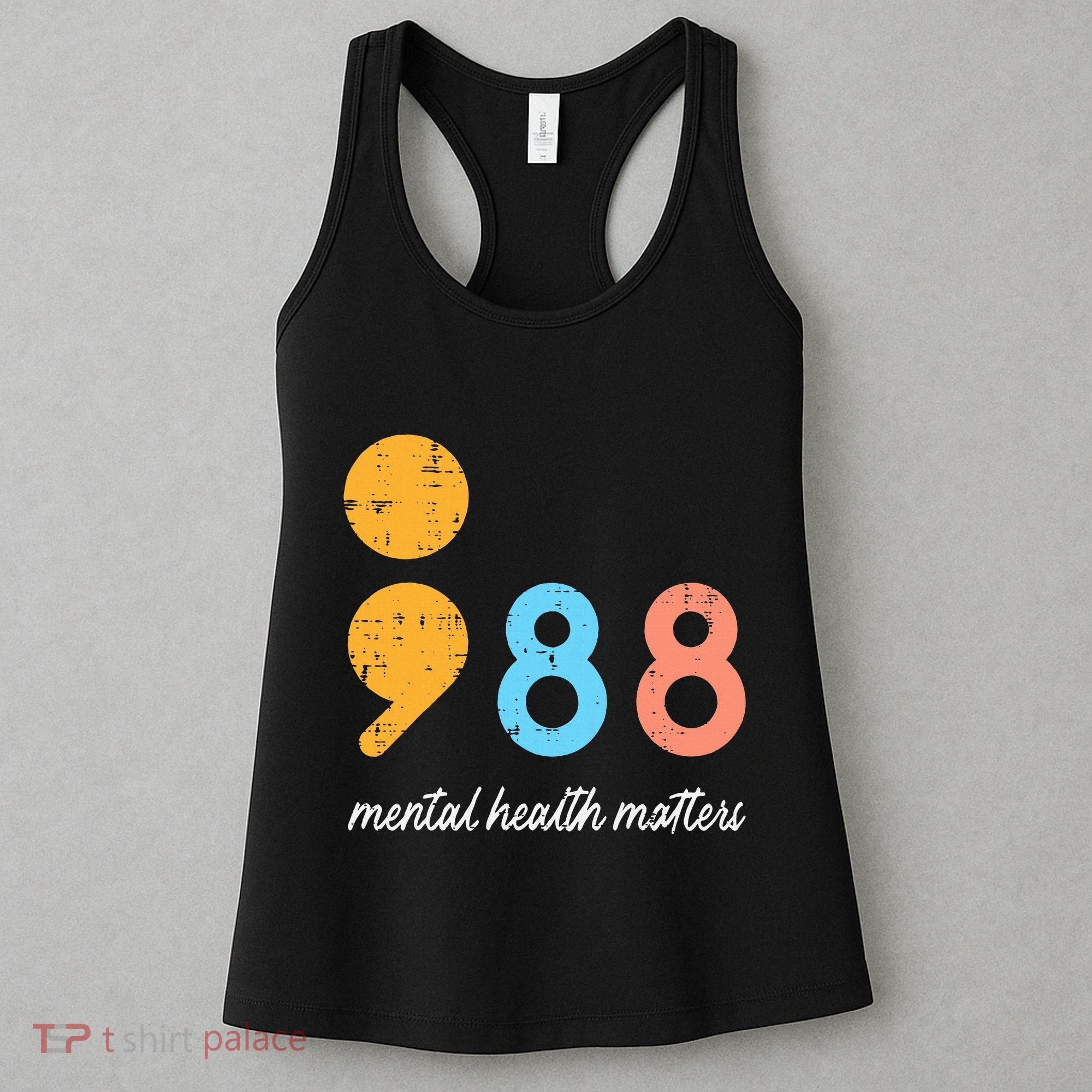 Mental Health Semicolon 98 Depression Awareness Women's Tank Top