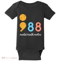 Mental Health Semicolon 98 Depression Awareness Baby Bodysuit thumb 0
