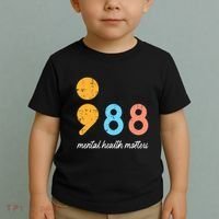 Mental Health Semicolon 98 Depression Awareness Toddler T-Shirt thumb 2