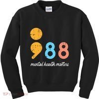 Mental Health Semicolon 98 Depression Awareness Kids Sweatshirt thumb 0