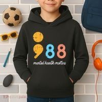 Mental Health Semicolon 98 Depression Awareness Kids Hoodie thumb 2