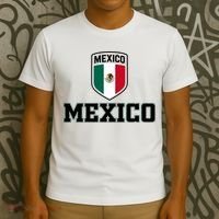 Mexico Heritage Shield Crest Soccer Fan T-Shirt thumb 3