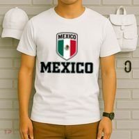 Mexico Heritage Shield Crest Soccer Fan T-Shirt thumb 6