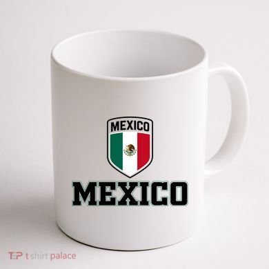 Mexico Heritage Shield Crest Soccer Fan Coffee Mug back