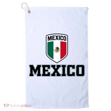 Mexico Heritage Shield Crest Soccer Fan Golf Towel