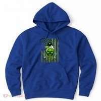 Messy Hair Skull Flag Bitches Green St Patricks Day Gift Hoodie thumb 0