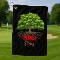 Maui Hawaii Strong Golf Towel thumb 1