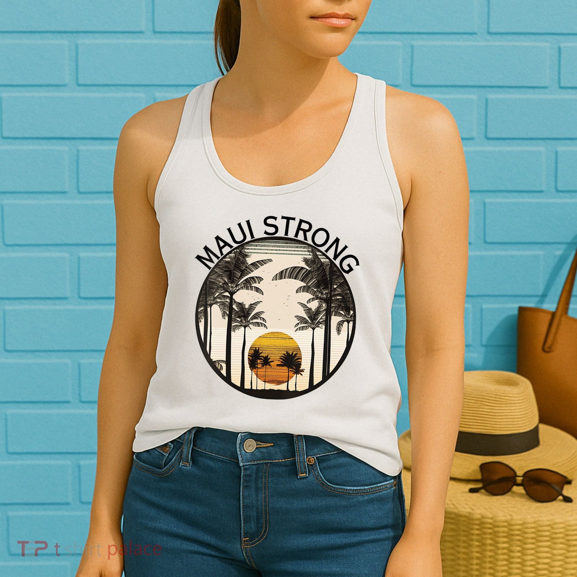 Maui Hawaii Strong Pray For Maui Pray For Lahaina Hawaii Women's Tank Top