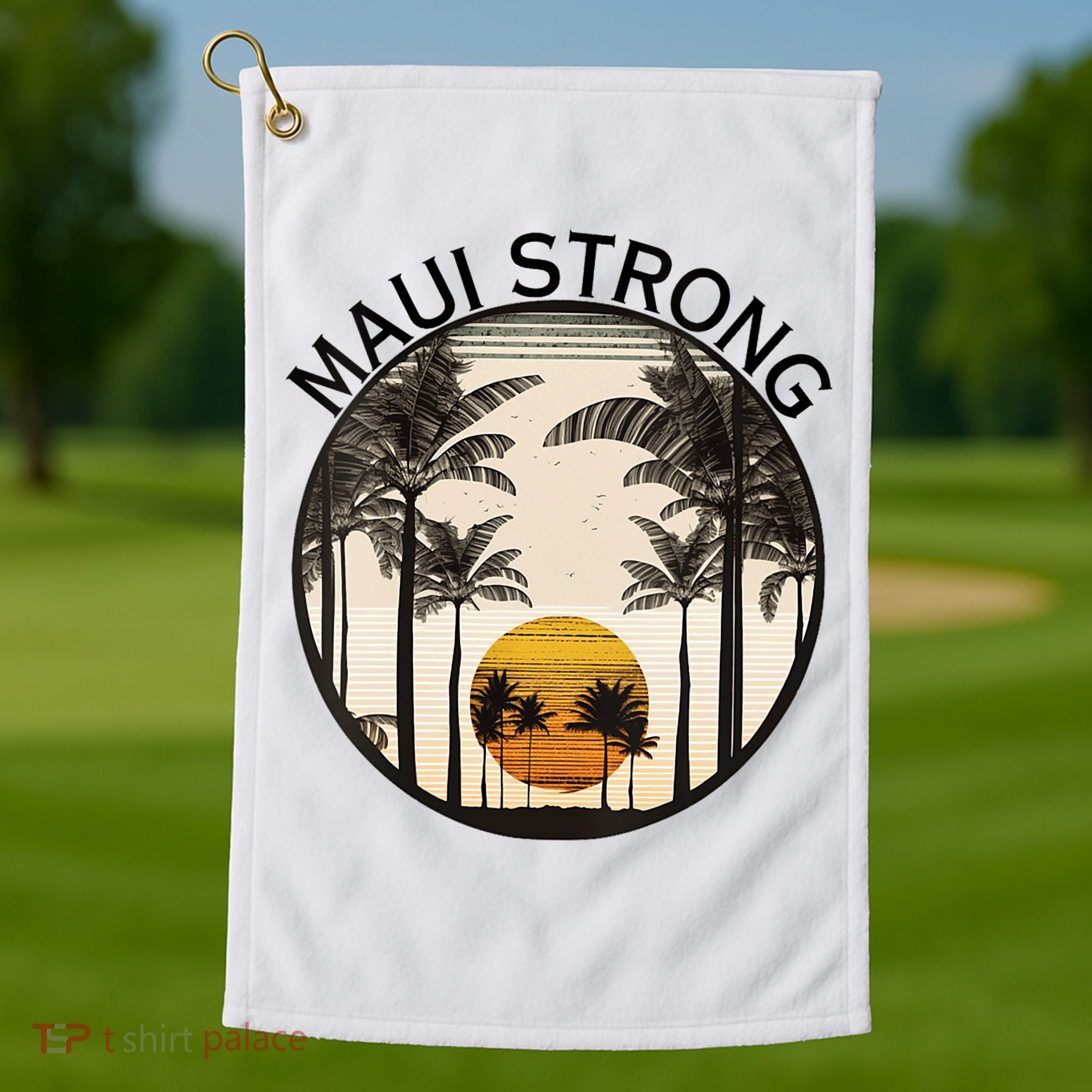 Maui Hawaii Strong Pray For Maui Pray For Lahaina Hawaii Golf Towel