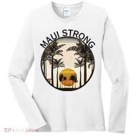 Maui Hawaii Strong Pray For Maui Pray For Lahaina Hawaii Women's Long Sleeve Shirt thumb 0