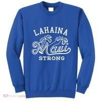 Maui Hawaii Shoreline Supportive Golden Maui Strong Lahaina Banyan Tree Sweatshirt thumb 0