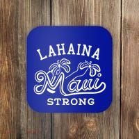 Maui Hawaii Shoreline Supportive Golden Maui Strong Lahaina Banyan Tree Coaster thumb 0