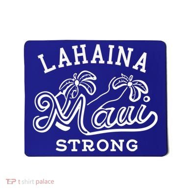 Maui Hawaii Shoreline Supportive Golden Maui Strong Lahaina Banyan Tree Mousepad